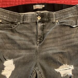 Torrid Gray Super Soft Bombshell Skinny Jeans